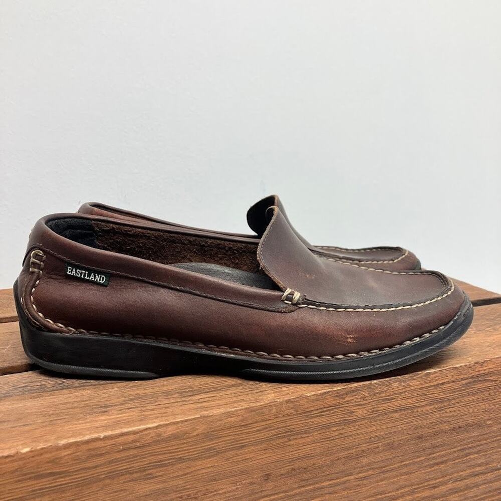 Eastland Loafers Y2K Brown Nubuck Leather Slip On Loafer Shoes Mens Size 10M